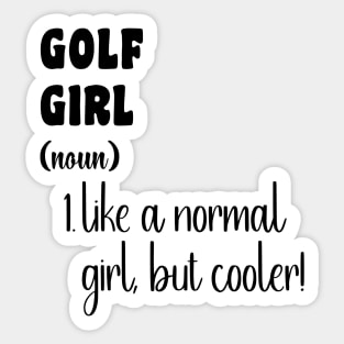 Golfing Sticker